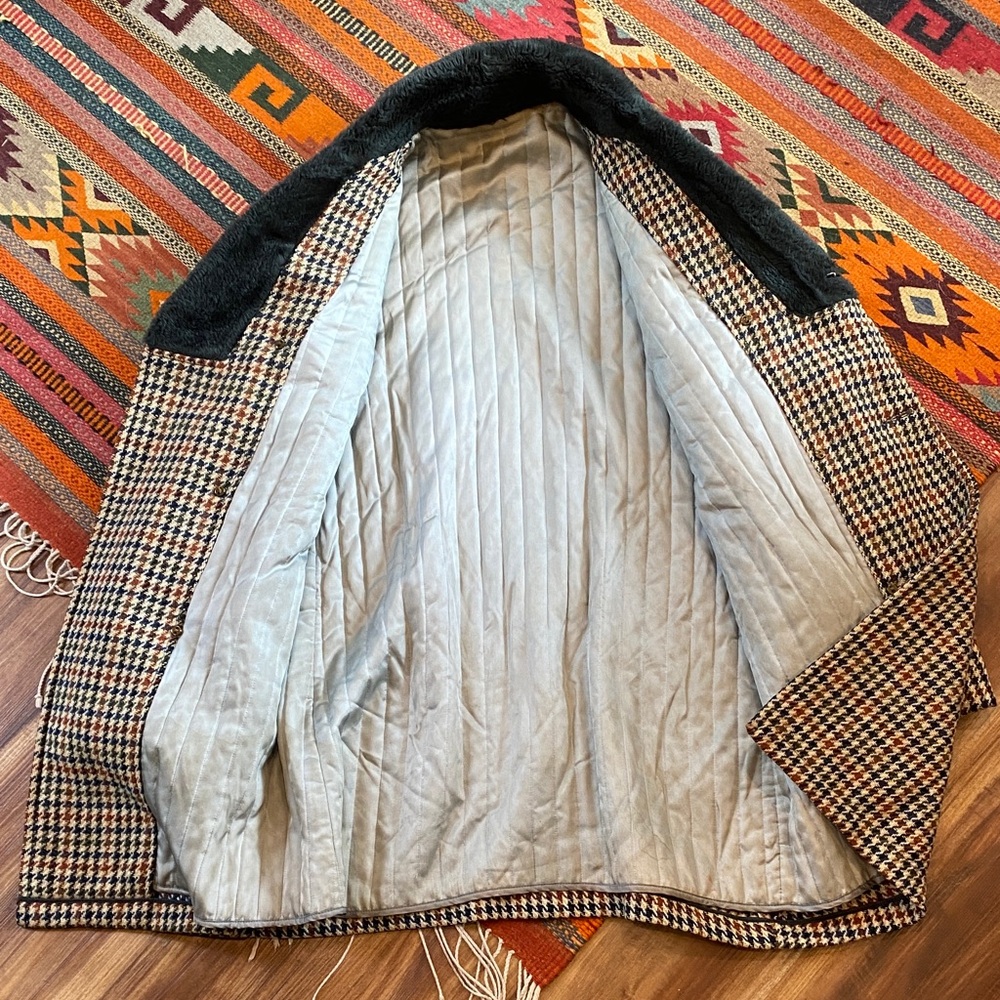 Mighty-Mac Men's Houndstooth Double-Breasted Coat - Picture 6 of 8